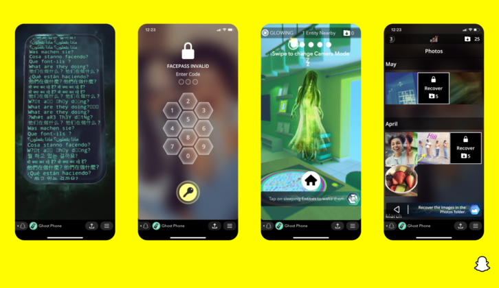Snapchat的增强现实游戏《幽灵游戏》